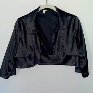 Black Crop Top Blazer